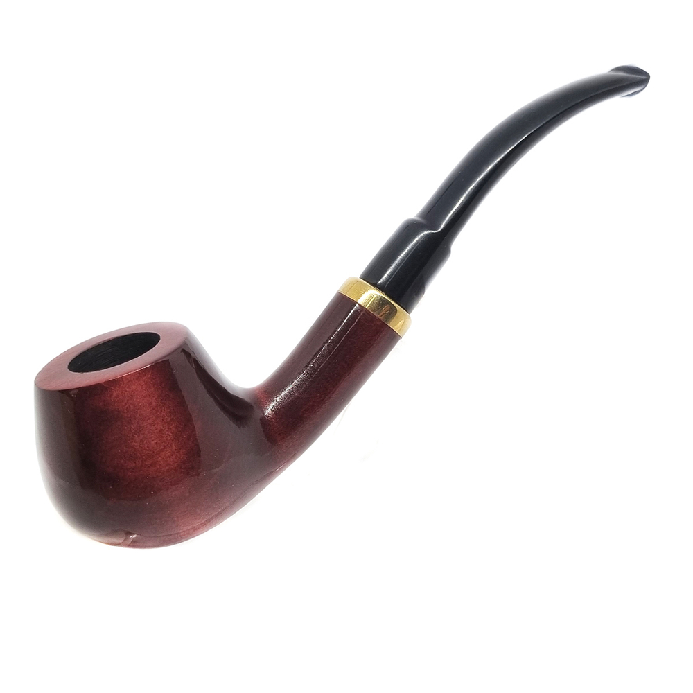 Трубка "Mr. Brog" №18 Horn коричнево-красный (Охладитель, Груша) (Польша)