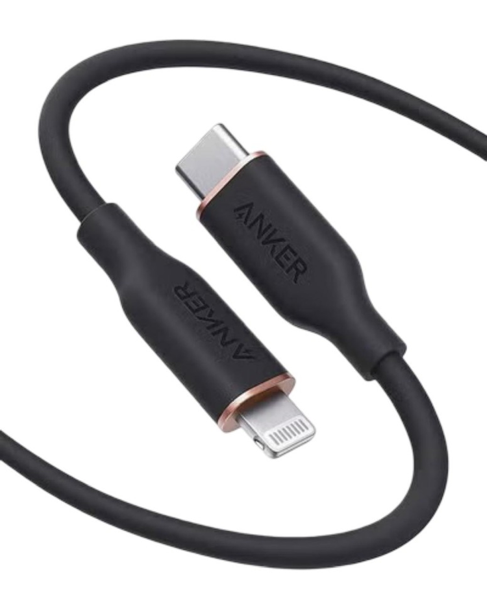 Usb Кабель-зарядка Type-C на Lightning Anker PowerLine III Flow (A8663P11) 1.8м черный