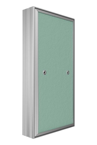 Люк ревизионный D Ceramo Base 200х400 скрыт.монтаж съемный алюминий EVECS