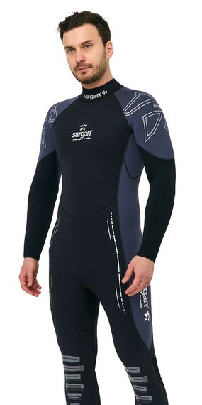 Гидрокостюм Sargan Nero 2.0 Long men 3 мм черно-серый