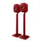 KEF LSX II Lava Red + S1 Floor Stand