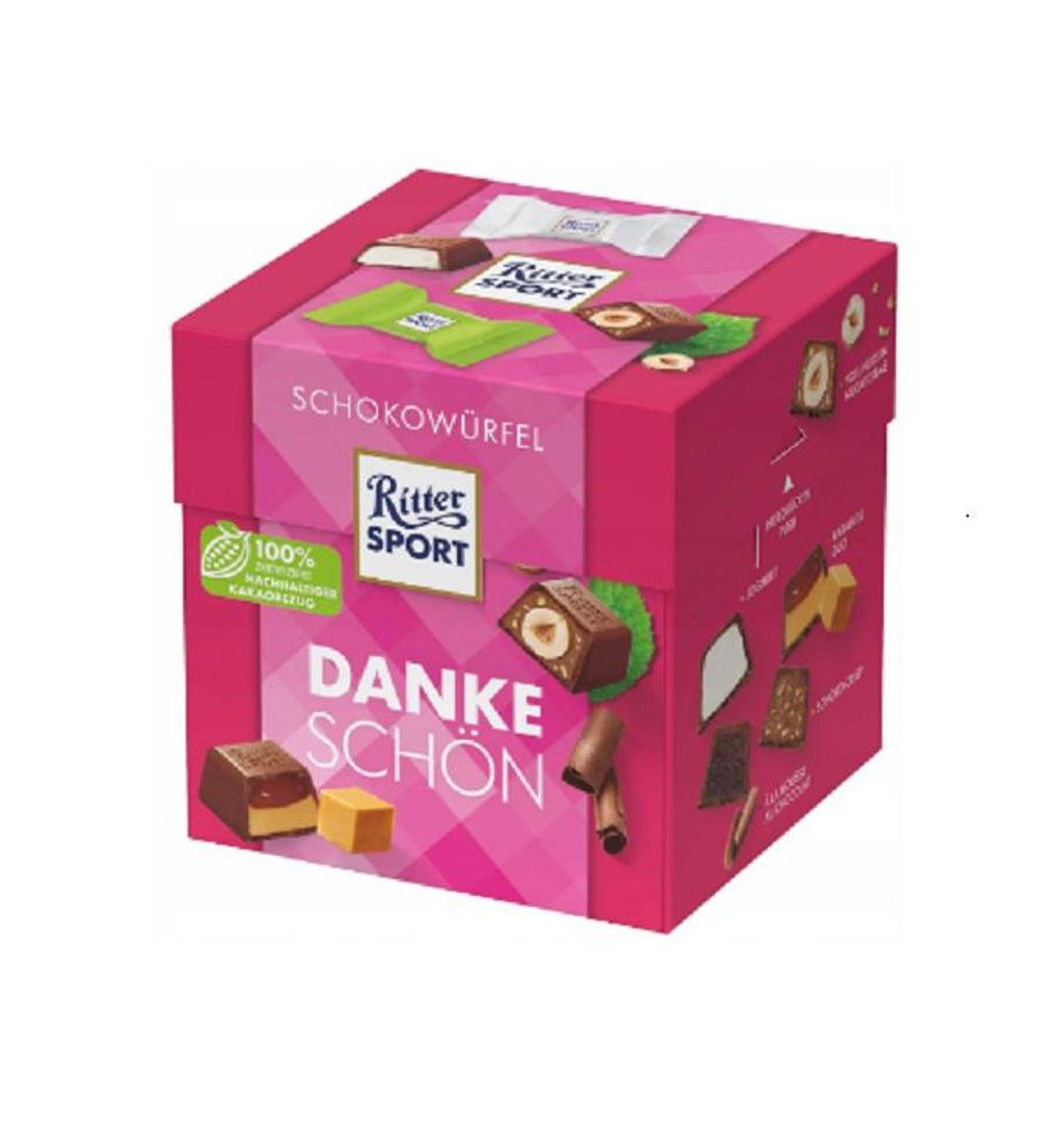 Конфеты в коробке Ritter Sport Dankeschon 176гр
