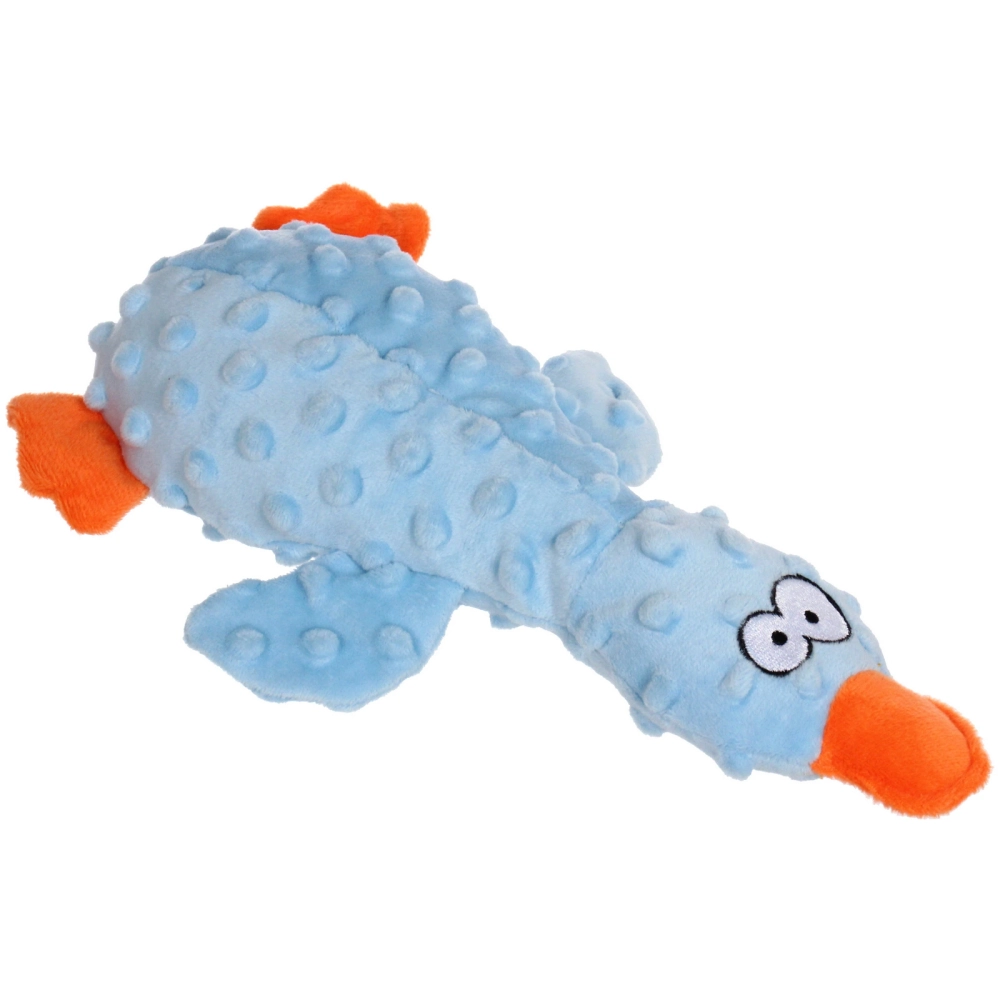 Игрушка для собак «ЗООГРАД», утка, 1 пищалка, шуршащий, 27*10*4см / 70гр (лейбл)