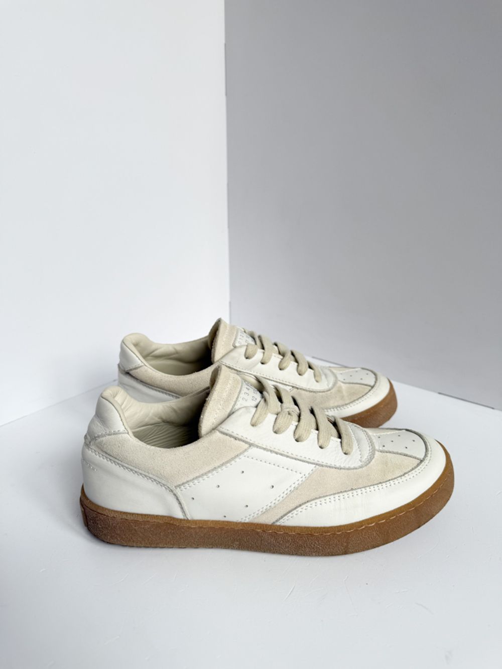 Кожаные кроссовки MM6 Maison Margiela, 35