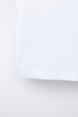 ZARA ТОП В РУБЧИК, БЕЛЫЙ
