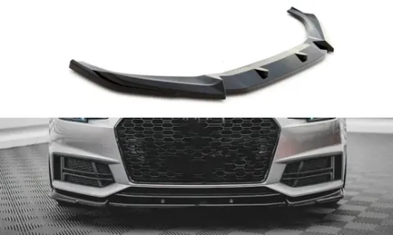 Карбоновая губа для AUDI A4 S4 B9 2018 - 2019 Ауди аэродинамический обвес