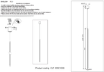 Подвесной светодиодный светильник Crystal Lux CLT 035C1000 WH