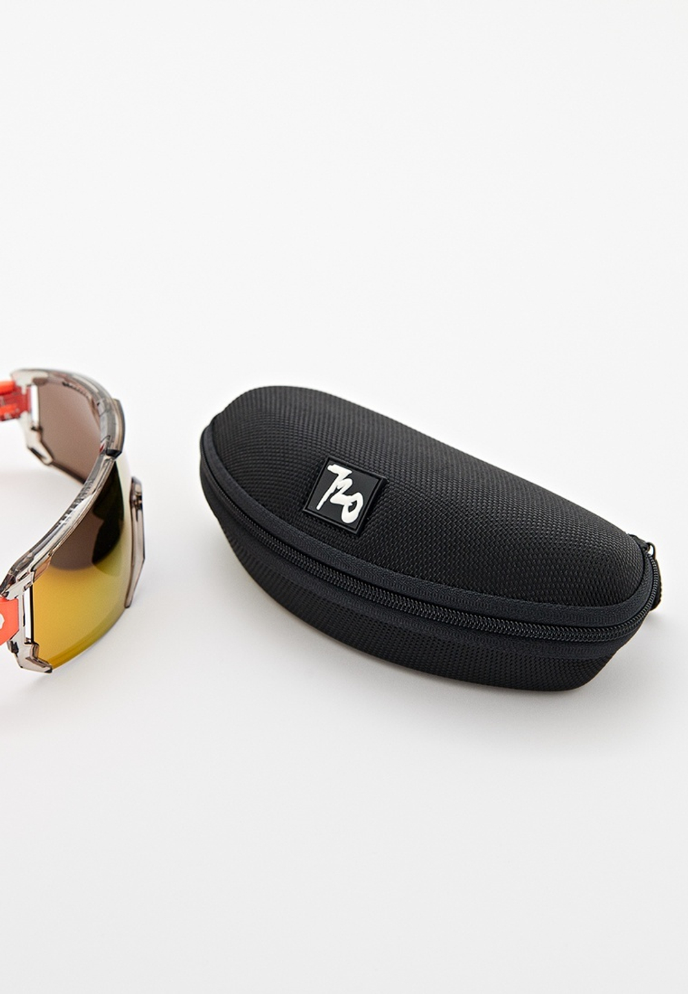 Спортивные очки 720armour Mars / Glossy Translucent Lt. Grey Shale / Matte Neon Peach Orange Temple / Champion Gold Ti Lens