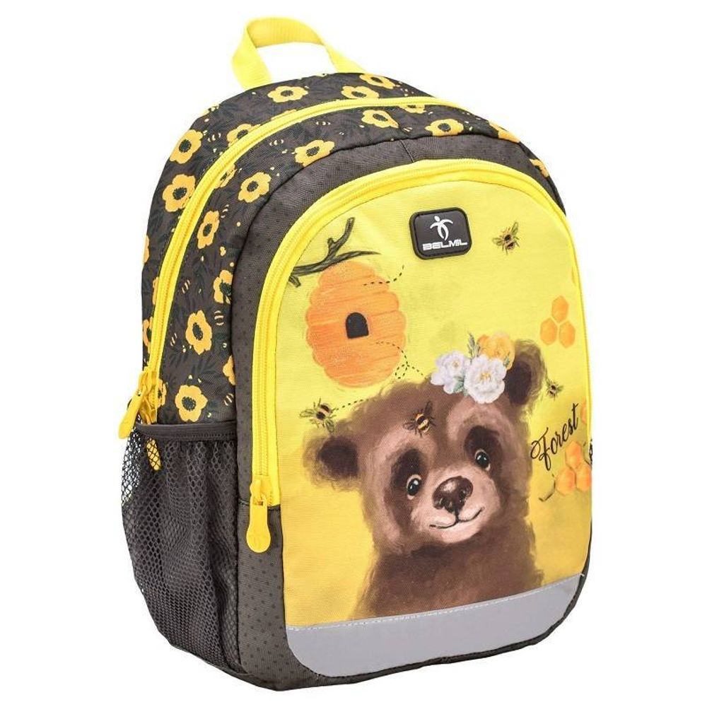 Рюкзак Belmil Kiddy Plus Мишка 33*23*13см 320гр., 2 отд.
