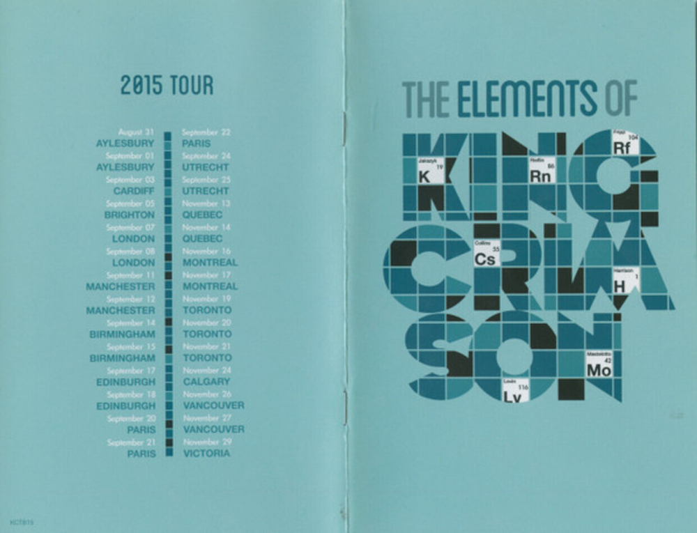 King Crimson / The Elements (2015 Tour Box)(2CD)