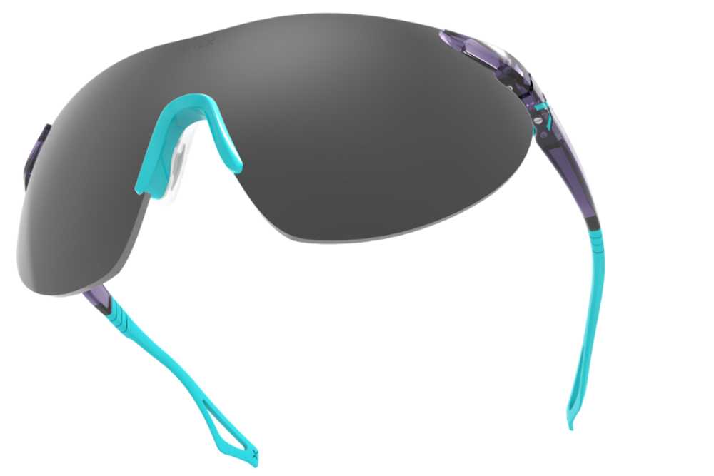 Спортивные очки с диоптриями HILX Domain Shiny Crystal Purple / Black Mirror Lens