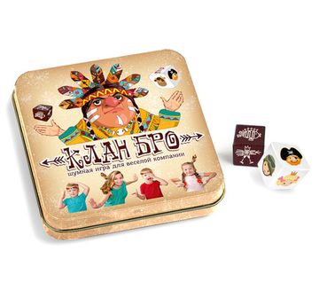 Игра настольная «Клан Бро» (жестяная коробочка)