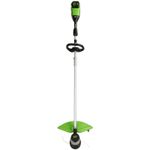 Аккумуляторный триммер Greenworks GD60LTК4, 60v, 40 см, (2108307U2B), с аккумулятором 2 А·ч ; 4 А·ч и зарядным устройством