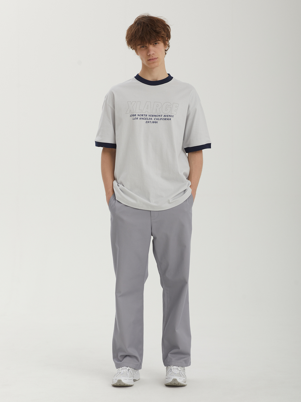 Мужская Футболка Store Address Ringer