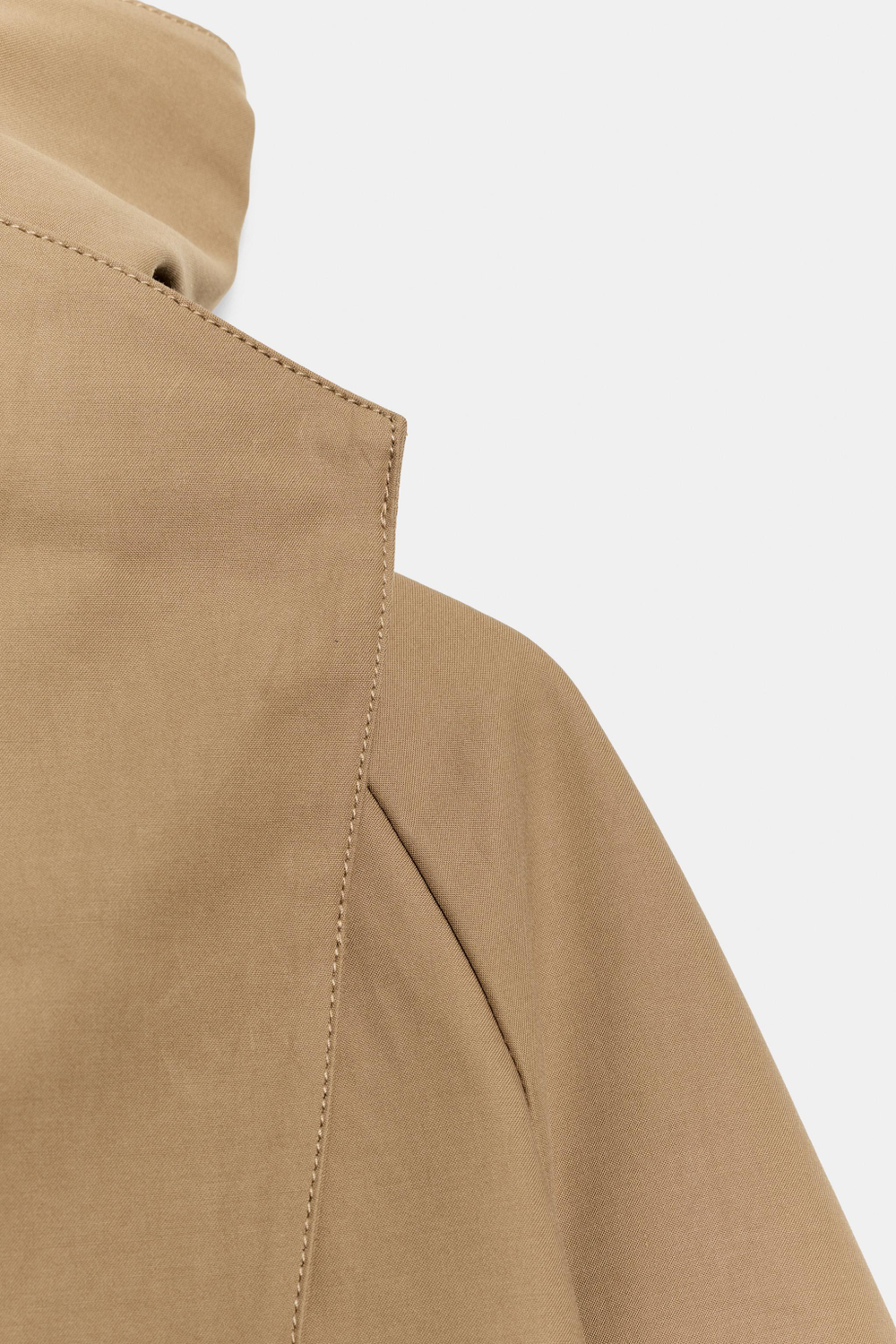 КОРОТКИЙ ТРЕНЧ С ВЫСОКИМ ВОРОТНИКОМ — ZW COLLECTION — ZARA
