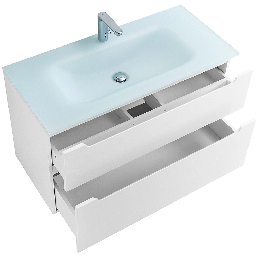 Тумба под раковину BelBagno Etna-H60 80 ETNA-H60-800-2C-SO-BL-P подвесная Bianco Lucido