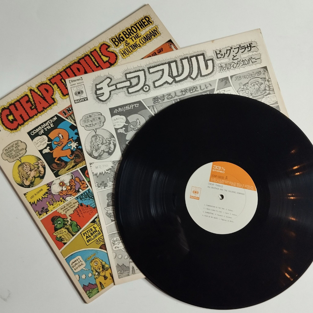 Винтажная виниловая пластинка LP Big Brother and The Holding Company Cheap Thrills Janis Joplin (Japan 1968) (No Obi)