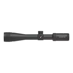 Прицел Vector Optics VictOptics SOI 4-12x40, AO, VNM-1 (MIL) - вид сбоку, логотип VictOptics на корпусе