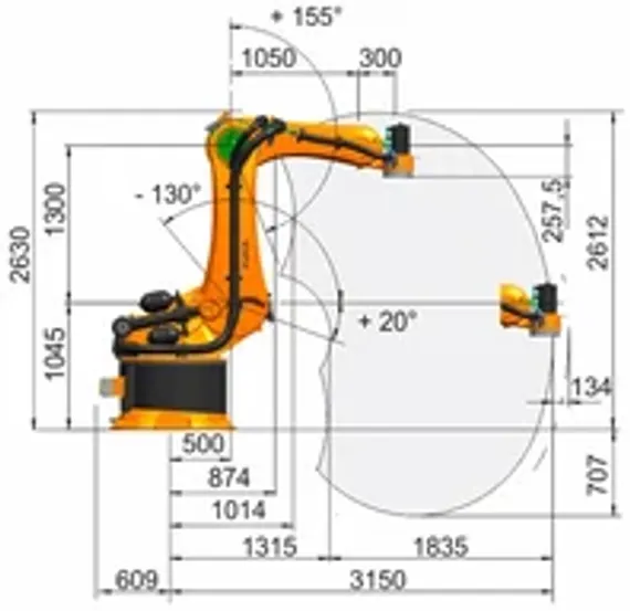 Промышленный робот KUKA KR 500 FORTEC, KR 500 R2830 C-F