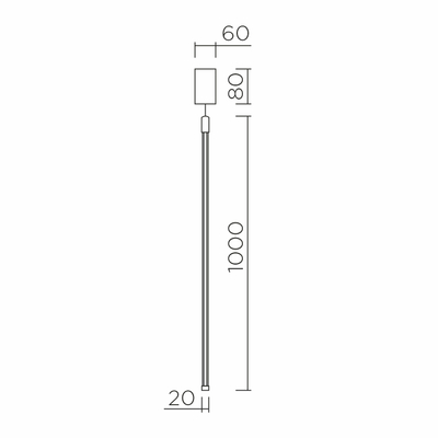 Подвесной светильник LED4U L7272-1000 WH