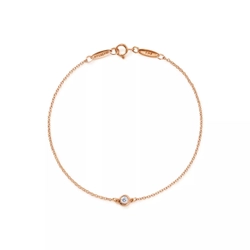 Браслет из розового золота с бриллиантом 0.07ct, Tiffany 💎Yard