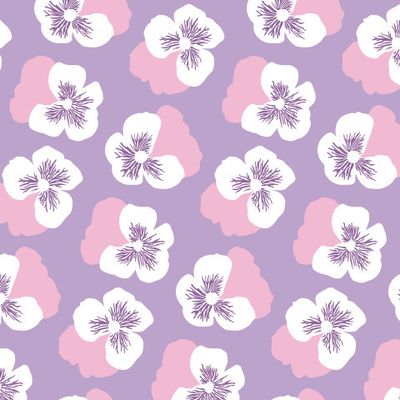Купить нежную сиреневую ткань с крупными цветками  фиалки. Buy lady's fabric. print of violet flower