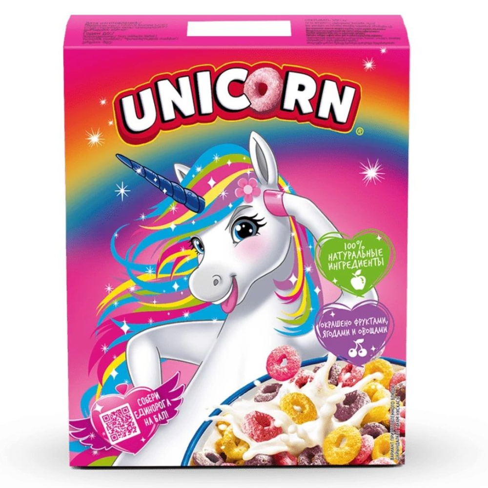 Подушечки Unicorn радужные колечки 375 гр
