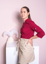 Фартук повара поясной бежевый "Компот"