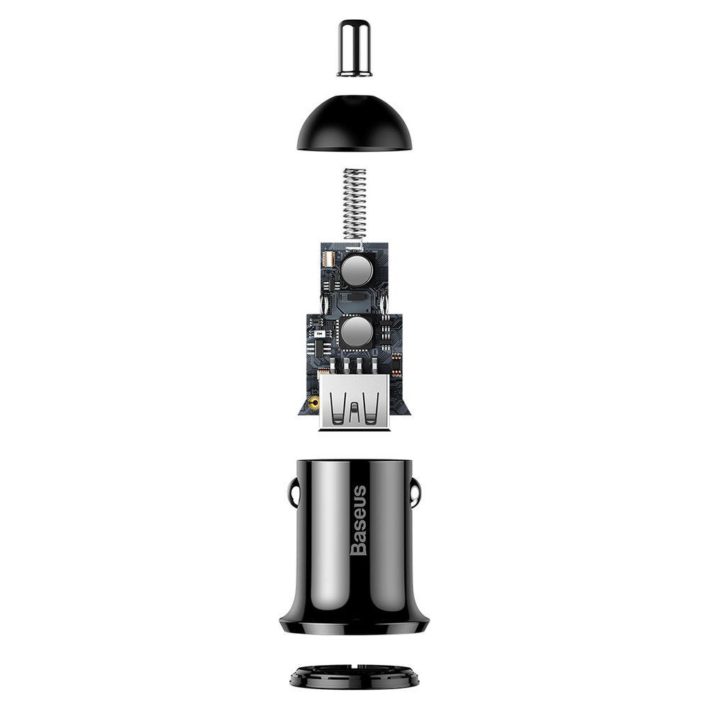 Автомобильная зарядка Baseus Grain Pro Car Charger (Dual USB) - Black