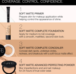 NARS SOFT MATTE Complete Foundation - Подклад матирующий оттенок SALZBURG, 45 ml