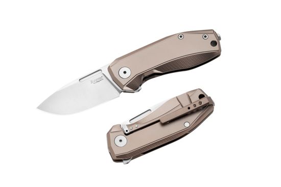 Нож Lion Steel NANO L/NA01BR, сталь клинка CPM-Magnacut, рукоять титан