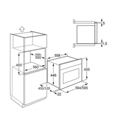 Встраиваемая микроволновая печь Kuppersberg HMWZ 969 W