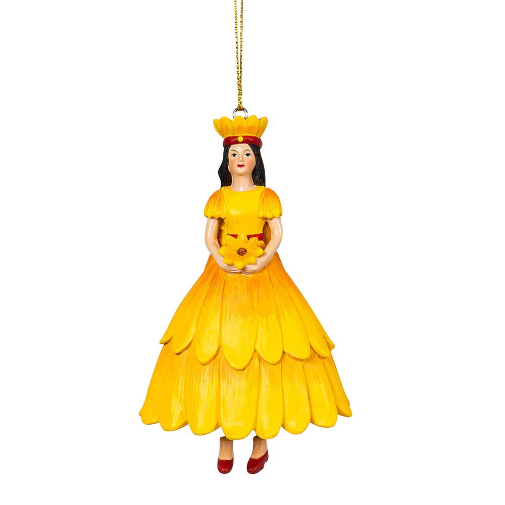 Фигурка декоративная Fiebiger Floristik: Blumenmädchen (цветочная фея) Одуванчик l=12 см