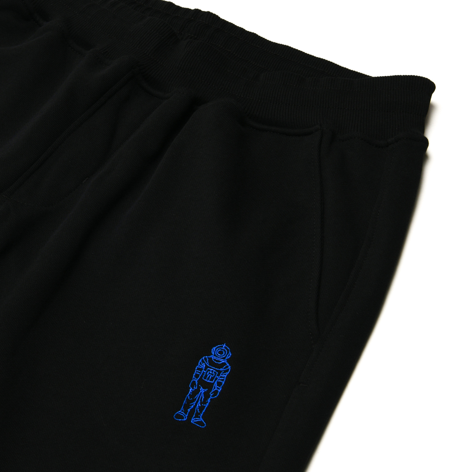 SMR DIVER LOGO WOVEN PANTS BLACK