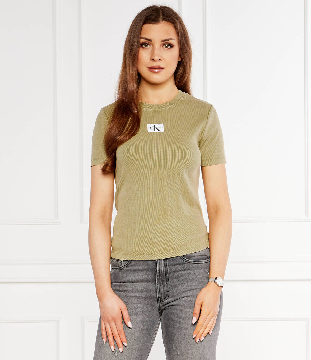 Футболка CALVIN KLEIN JEANS - оливковый(J20J223092)