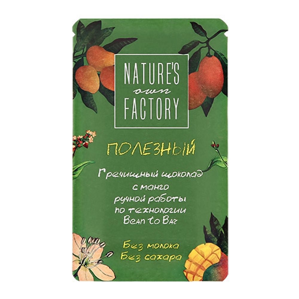 Гречишный шоколад с Манго Nature s own factory , 20 г