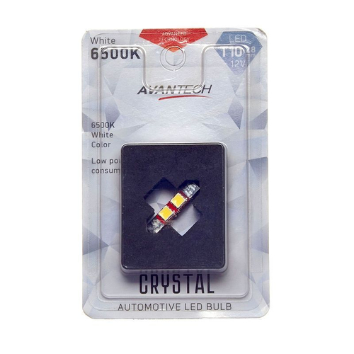 Лампа светодиодная Avantech 12V LED T8x28 6500K, 1 шт. ALB0106