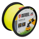 Леска для триммера звезда, 2,4мм х 260м, на DIN катушке FLEX CORD Denzel — фото 1