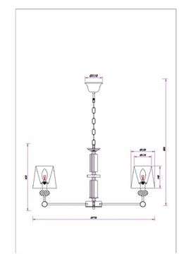 Подвесная люстра 8*E14 A4093LM-8AB бронза Brocca Arte Lamp