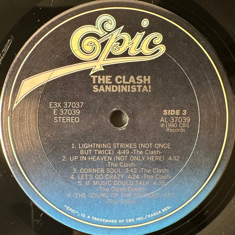 The Clash ‎– Sandinista! 3LP (США 1981г.)