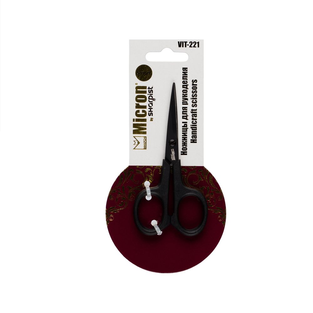 Ножницы рукодельные 10.8 см, тефлоновые, Micron by Sharpist Smart VIT-221