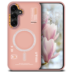 Дизайнерский чехол из мягкого пластика для SAMSUNG GALAXY S25 (не ULTRA/ FE/ PLUS!) с MagSafe и усиленной защитой камеры