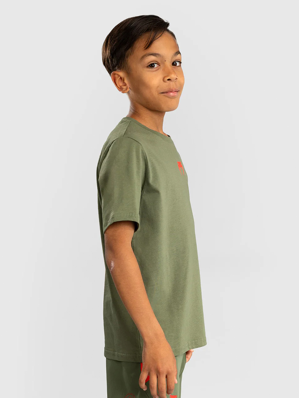Футболка детская Venum Contender Army Green/Orange