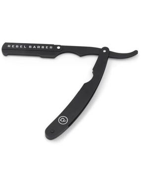 Опасная бритва с защитой и сменным лезвием REBEL BARBER Protector Black