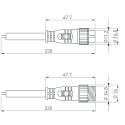 Коннектор подключения ARL-LINE-4pin (DMX512) (Arlight, Закрытый) 026393
