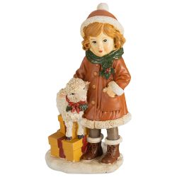 ФИГУРКА "ДЕВОЧКА С ОВЕЧКОЙ" 8*5*12,2 СМ