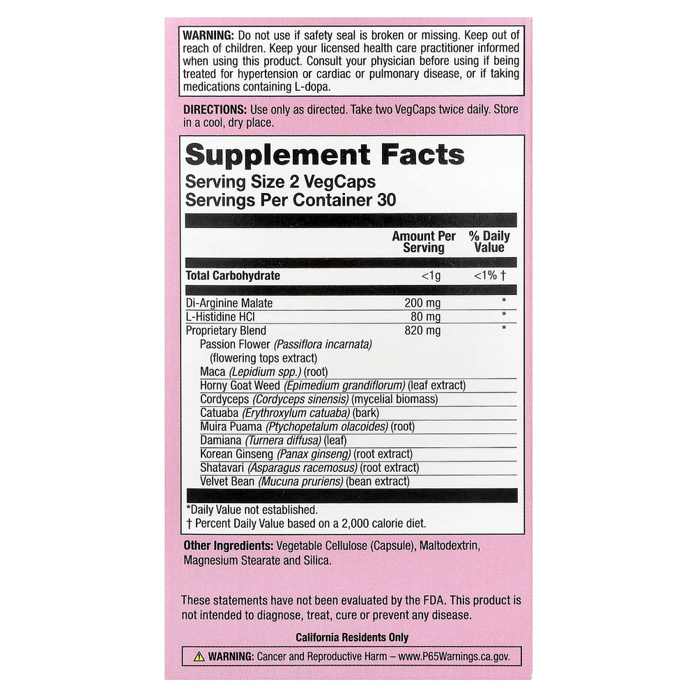 Natural Balance, Cobra® Women, 60 растительных капсул