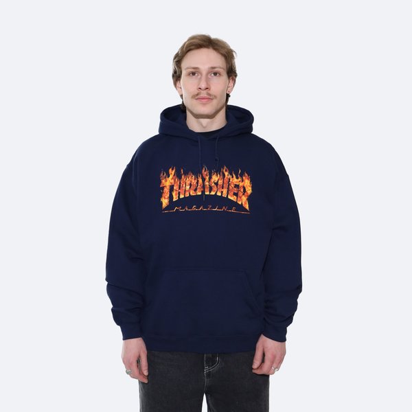 Худи Thrasher Inferno Hood (navy) артикул: - купить в магазине Дайс