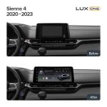 Магнитола для Toyota Sienna 4 XL40 2020-2024 - Teyes LUX ONE монитор 12.3" 2K QLED на Android 10, Быстрая, CarPlay, 4G SIM-слот