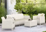 Keter Комплект мебели Сканди Форма (Scandi Forma set with 3 seater sofa and storage box jute table Pebble Grey & Soft beige) бежевый — фото 2
